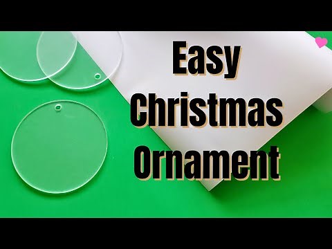 Easy Christmas Ornament with Vinyl - Cricut Christmas Craft