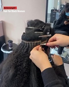 NO MORE SEW-INS | @betterlength ITIP / MICROLINK Extensions on Curly Natural Hair 🤗 Find your perfect matched natural textured microlink extensions at @betterlength 👉🏾 https://www.betterlength.com | Betterlength