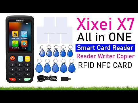 X7 RFID Smart Card Reader/Writer - 125KHz & 13.56MHz Access Card Copier, NFC Badge/Token Cloner