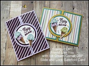 Stampin’ UP! Slide and Lock Gatefold Card Video Tutorial