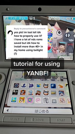 Replying to @yvesuniverse tutorial on using YANBF (yet another nds-bootstrap forwarder!) It allows you to have more than 40 DS roms on your 3DS! sorry if this is a little slow or fast but i hope this helps! #nintendo3ds #3ds #modded3ds #homebrew #3dsmodding #nds #dsgame