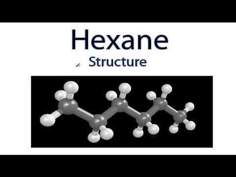 Hexane Structure (C6H14)