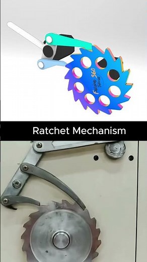 Ratchet Mechanism 1 #mechanicalprinciples #mechanism #mechanic #engineering