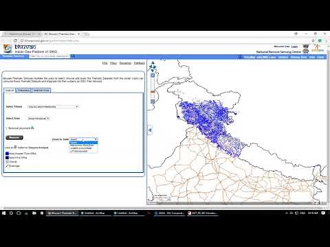 Import Bhuvan WMS Layers Glacier Boundary and River Network in ArcGIS