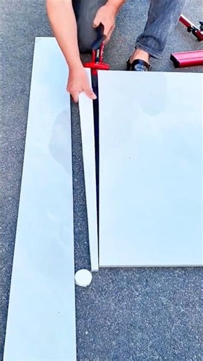 Tile Cutting Process Using Manual Tile Cutter