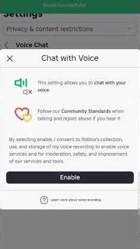 how to enable vc #roblox #vc #subscribe
