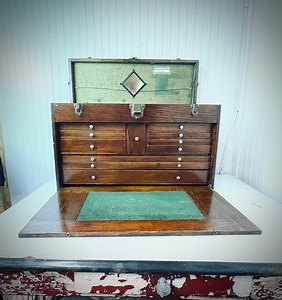 Vintage Gerstner Machinist Chest, Wood Tool Box, Wood Drawer Box, Storage Cabinet, Craft Box, Vintage Wood Box, Organizer, File Box - Etsy
