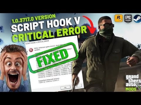 Latest Script Hook V Update Fix | GTA 5 Unknown Game Version Error Solved (2025)