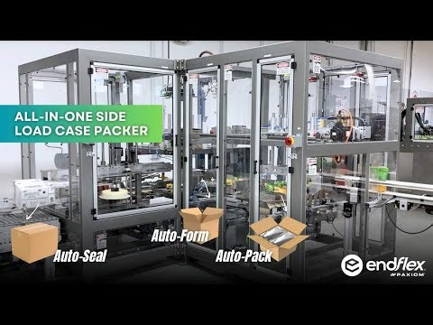 Form, Load & Seal RSC Style Cases with Stand Up Pouches with Boxxer All-in-One Side Load Case Packer