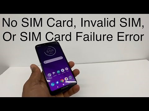 How to Fix No SIM Card, Invalid SIM, Or SIM Card Failure Error on Motorola Android phones