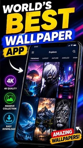 🤫Best Wallpaper App for Android (HD, 4K & Live Wallpapers)