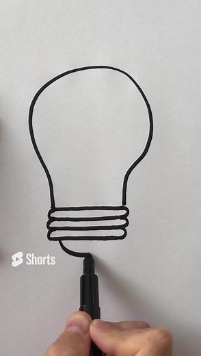 How to Draw a Light Bulb Step by Step