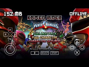 Kamen Rider Super Climax Heroes Mod Power Rangers PPSSPP Android Offline | Gameplay