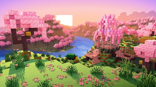 How to find the cherry blossom grove biome in Minecraft