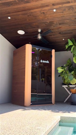 Nook Saunas on Instagram: "Have you seen our latest model? Made from Canadian red cedar with industry leading carbon mica far infrared panels, this extremely energy efficient Nook sauna is changing the sauna industry. We’re proud of this one 😎 #Nook #Sauna #Ultra"