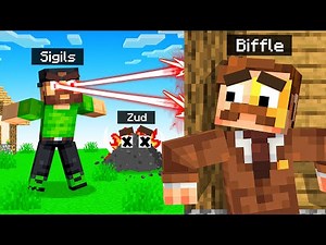 Using LASER EYES in Minecraft Hide and Seek