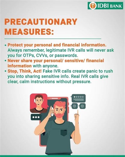 Fake IVR Calls | Digital Awareness | IDBI Bank