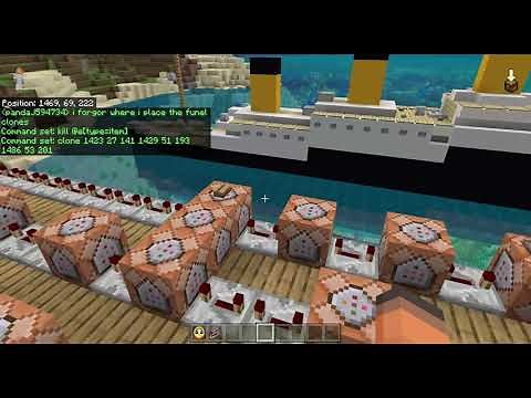 minecraft sinking titanic basics