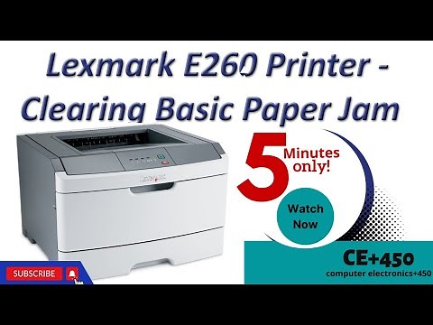 How To Fix Lexmark Printer Paper Jam error || Lexmark Printer E260