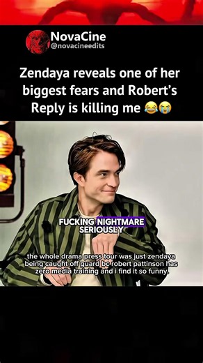 Zendaya Revealed One of Her Biggest Fears and Robert Pattinson’s Reply Took Me Out 😭😂 #thedrama