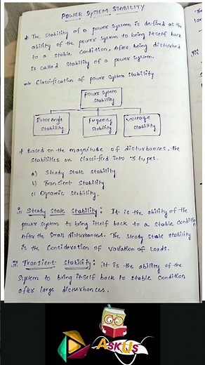 Lecture Notes on Elementary Concepts of Stability Analysis - Power System Stability Analysis