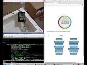 Raspberry Pi - Temp sensor hysteresis with python and html5