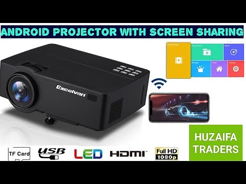EXCELVAN E09 Smart Android Projector | Full HD 1800 Lumens LCD Projector 1080P Home Theater | Review