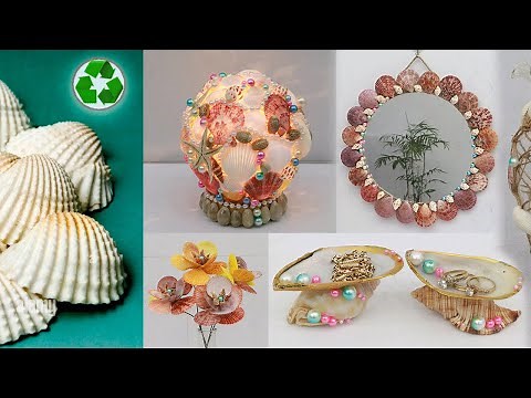 10 Home decorating ideas handmade with Seashell | Seashell craft ideas