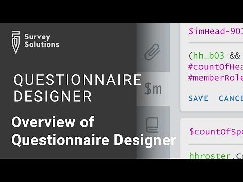 Overview of Questionnaire Designer