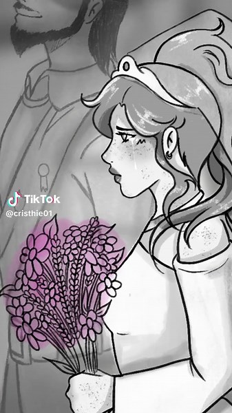 (Yes this is #wlw ) These are my characters from my #webtoon !! Cupid (Q) and Ava! 🥰 #princessandknight #knightandprincess #sapphic