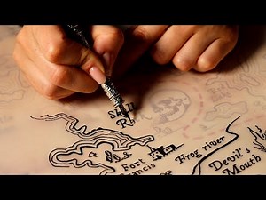 ✨ Tracing Fantasy Map ASMR