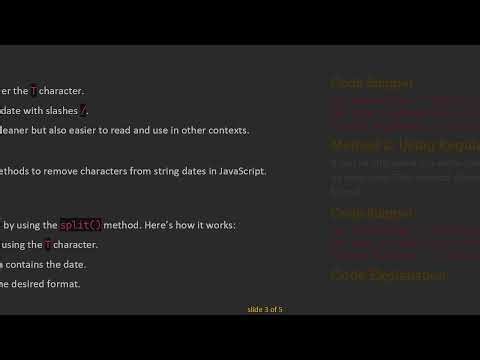 How to Remove Characters from String in JavaScript: Transform Your Dates!