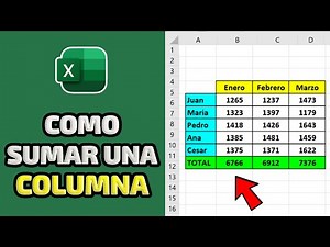 Como SUMAR Valores de una COLUMNA en Excel 📊