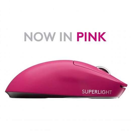 51K views · 826 reactions | Introducing your new Valentine's day date: the Pink PRO X SUPERLIGHT.  Get your favorite mouse, now in pink at https://www.logitechg.com/products/gaming-mice/pro-x-superlight-wireless-mouse.html | Logitech G | Facebook