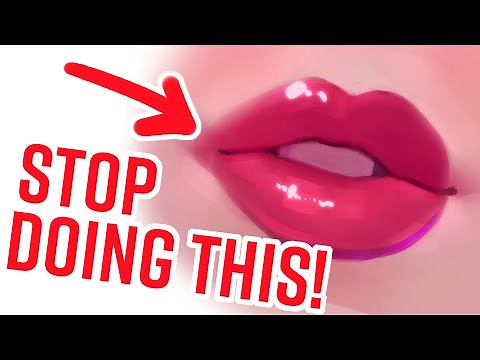NEVER DRAW LIPS THIS WAY!