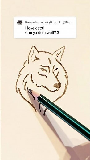 How to Draw a Cute Wolf Step by Step – Super Easy for Beginners 🐺 #drawing #easydrawing #animalart