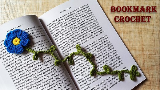 Crochet Bookmark Easy | Crochet Flower Bookmark Tutorial for Beginners