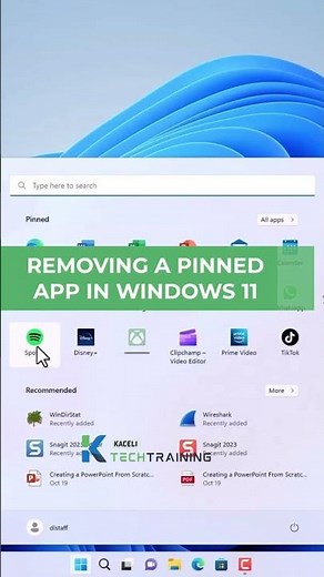 Remove Pinned Apps - Windows 11 Tip of the Day