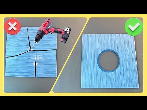 Genius ideas 💡How To Cut A Floor Tile Circle ✅ How To Drill Into A Tile Wall. Tile Cutting
