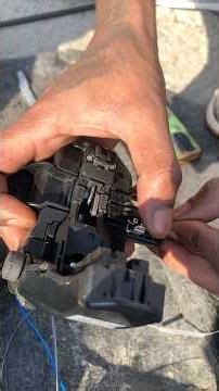 How to the Optic Cable Fiber Cut and Port Down to Team Working Splicing 48F