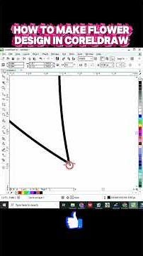 How to make Flower Design in CorelDraw I CorelDraw में Flower Design कैसे बनाएं #viral