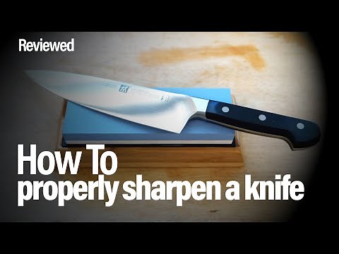 How to sharpen a knife with a whetstone
