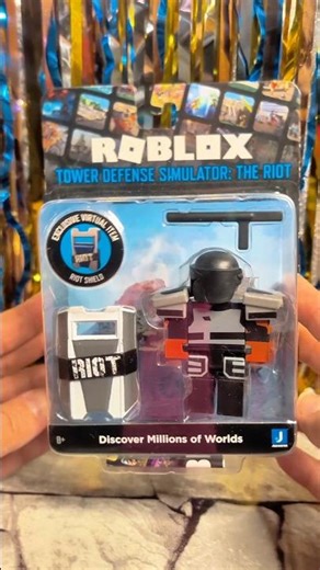 Opening ROBLOX Collectible Figures! Tower Defense Simulator: The Riot 🛡️🦺 #roblox
