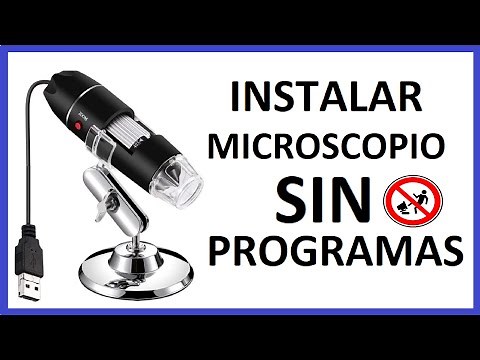 como instalar microscopio digital usb windows