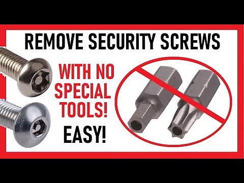 How to Remove Security Screws with NO SPECIAL TOOLS - EASY! | Hex Allen Torx Anti-theft Screw Bolt