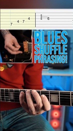 Dynamic Blues Phrasing Over a Shuffle in A 🎶// DBL 522 #shorts