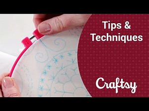 Hand Embroidery: How to Hoop Fabric