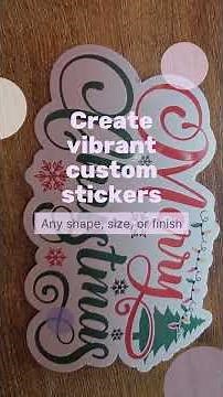 Create vibrant custom stickers