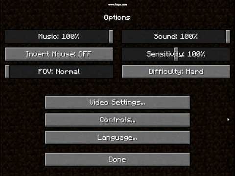How to open options on Minecraft