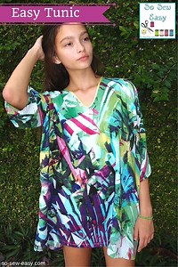 Easy Tunic FREE Pattern: Great First Garment Project | So Sew Easy